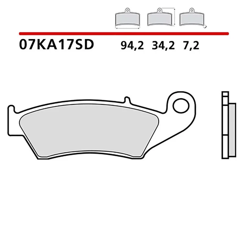 Paire Plaquette de Frein BREMBO Avant Pour Suzuki RM Z 250 04 07KA17.SD