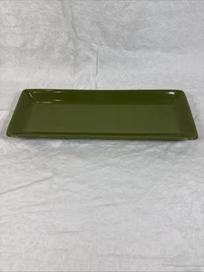 Pampered Chef Simple Additions Green Rectangular Tray 16”x 6” VG - Picture 1 of 5