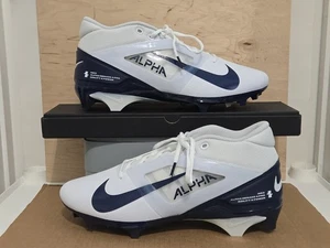 Nike Alpha Menace 4 Pro Fußballschuhe weiß marineblau FD7037-104 Herrenschuh Größe 12 - Bild 1 von 12
