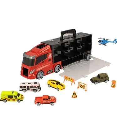 Mighty Motors: Mega Big Rig Carry Case - Red Heavy Hauler Truck Storage Case New - Image 1 of 4