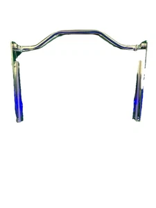 For 2002-2017 Harley Softail Fatboy Heritage Chrome Passing Lamp Light Bar Mount - Picture 1 of 2