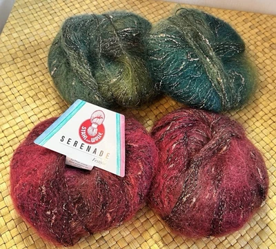 4 Stahl Sche Wolle Festival Yarn Mohair blend Bright Multicolor 25g red green - Image 1 of 4