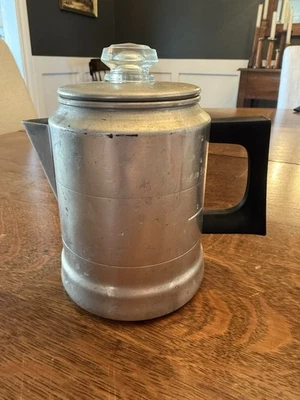 Comet Aluminum 7 Cup Percolator Coffee Pot Stovetop Camping - Image 1 of 4