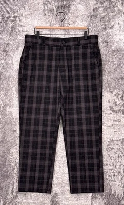I Love Ugly Pants Large Mens Slim Kobe Straight Fit Plaid Trouser - Image 1 of 4