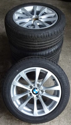 4x Original BMW Sommerräder 225/50 R17 94W - für 3er F30 F31 4er F32 F33 F36 112 - Bild 1 von 4