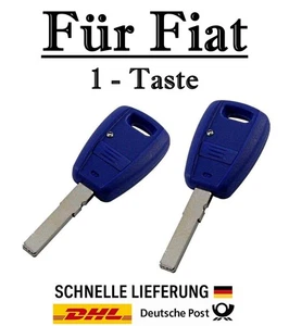 2x Ersatz Autoschlüssel Gehäuse für Fiat - 1-Taste Fernbedienung KS01ANO - SIP22 - Picture 1 of 3