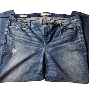 Torrid Damen Boyfriend Jeans Gr. 24R Distressed Denim Stretch Baumwolle Elasthan - Bild 1 von 9