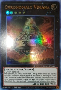 Yugioh Cronomalia Vimana UR 1° Edizione DAMA-EN044 quasi come nuovo - Foto 1 di 2