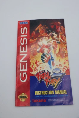 Fatal Fury - Manual Only - Sega Genesis Instruction Booklet (No Game No Box) - Image 1 of 3