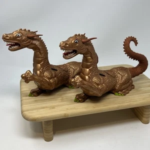 Advanced Dungeons & Dragons 1983 BRONZE DRAGON Flying Dragons Set Of 2 Naked - Picture 1 of 6