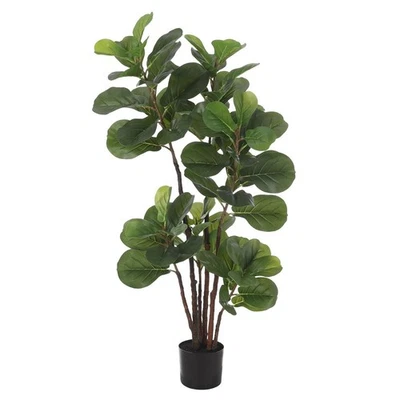 Artificial Fiddle Leaf Fig Tree Tall  Faux Fiddle Leaves Fake Corner Decorations - Image 1 of 4