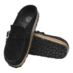 Birkenstock Buckley Schwarz Wildleder Slipper Freizeit Komfort Clogs Schuhe Damen 40 - Bild 1 von 16