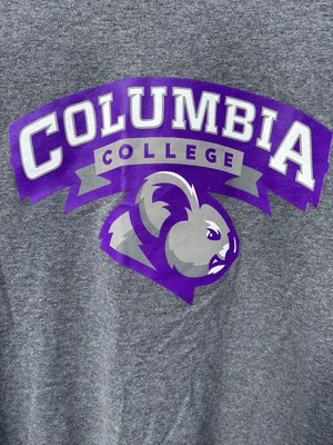 Camiseta Columbia College Koalas Unisex Talla Grande Gris Púrpura Foto 1 de 4