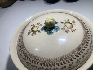 Vintage Frutta Sampler di Johnson Bros Coperto Servizio Verdure Ciotola Inghilterra - Foto 1 di 4