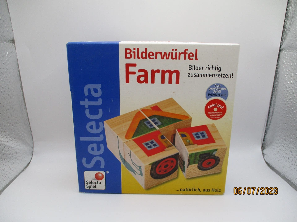 PICTURE CUBE FARM GAME BY SELECTA AGES 2 AND UP - Image 1 of 1