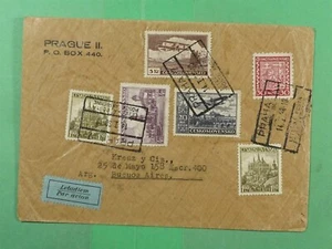 DR WHO 1938 CHECOSLOVAQUIA PRAGA CORREO AÉREO A ARGENTINA 1,60 m11497 - Imagen 1 de 2
