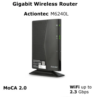Actiontec Wireless Router Wifi Gigabit Ethernet with MoCA 2  Comcast Cox Other - Image 1 of 3