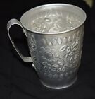 Vintage Aluminum Mug Collectible Mugal Pattern Design Also use for Drinks