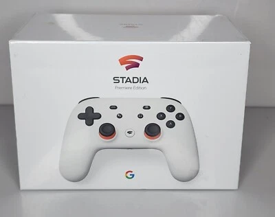 Google Stadia Premier Edition White Controller wtih Chromecast Ultra 4K Sealed - Image 1 of 4