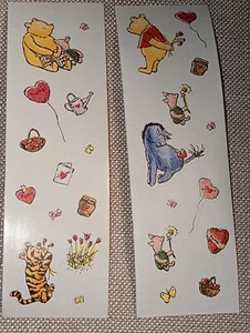 Pegatinas clásicas vintage de Winnie the Pooh para el amor de San Valentín 2 tiras - Imagen 1 de 6