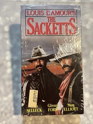 LOUIS L’AMOUR’S The Sacketts (2-VHS 1990) NEW SEALED - Image 1 of 4