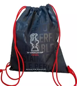 Prada North Sails America's Cup Print Drawstring Navy Backpack - Picture 1 of 3