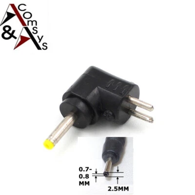 Netzteilstecker Notebook Netzteil Stecker Adapter 2 Pin 1.5+2.0 zu 2.5*0.7*0.8mm - Bild 1 von 2