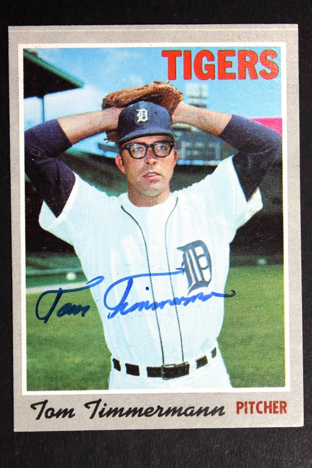 Tom Timmermann Detroit Tigers Autographed 1970 Topps #554 Signed Baseball Card - Image 1 of 3