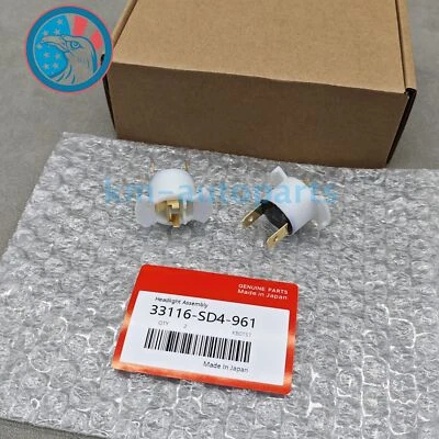 New ! 2PCS H1 Halogen Headlight Bulb Socket Holder For 2004-2008 Acura TSX Foto 1 de 4