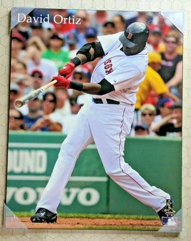 David Ortis - Boston Red Sox 19" x 15" Gloss Laminated Wooden Wall Plaque MLB Cover