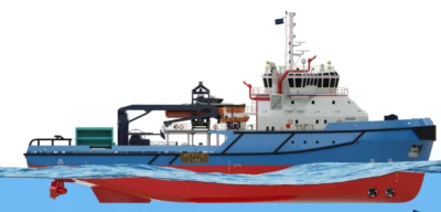 Uzmar RAmpage 6000 Offshore Vessels 1:100 600mm 23.6" RC Model Ship Kit - Image 1 of 4