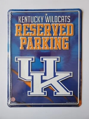 Letrero de estacionamiento reservado interior de metal NCAA 8,5x11" Kentucky Wildcats Foto 1 de 4