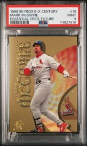 PSA 9 Mark McGwire 1999 Skybox E-X Century Essential Credentials Future #/105 P2 - Bild 1 von 3