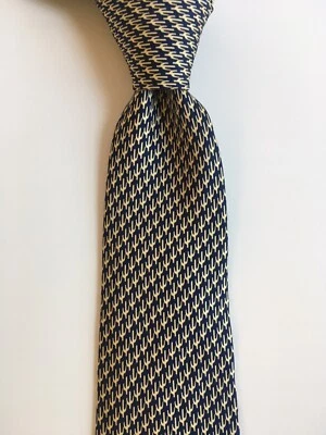 Corbata Thomas Rosa Oro Azul W 3.5" Hecha en Inglaterra 100% Seda Pa1023 Foto 1 de 3