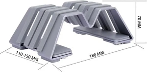 Dual vertikaler Laptopständer - Aluminium verstellbar, universell passend für alle Laptopa - Bild 1 von 5