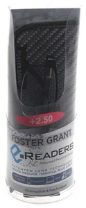 Foster Grant Readers +2.50 Samson Case 52-17-140 Metal Reduce Blue Light Cloth - Picture 1 of 3