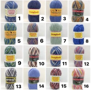 90 Farben Strumpfwolle, Sockenwolle 100gr., FREIE AUSWAHL, NEUE Farben - Bild 1 von 96