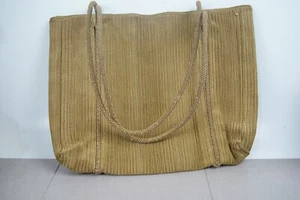 DE VECCHI BY HAMILTON HODGE Chartreuse Green Textured Hobo Bag Purse and dustbag - Picture 1 of 11