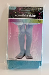 Girls Flutter Fairies Aqua Fairy Tights Size 4-6 NEW! - Picture 1 of 3