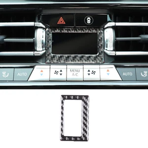 Para BMW Serie 8 19-22 Pantalla de temperatura aire acondicionado Marco decorativo fibra de carbono - Imagen 1 de 10