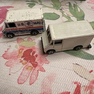 Hot Wheels Blackwall 1976 Letter Getter US Mail Truck + White Van Lot Of 2 - Picture 1 of 10
