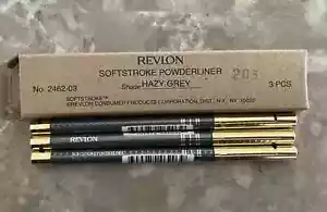 NOS, REVLON SOFTSTROKE, POWDERLINER, Farbton HAZY GREY, 3 Bleistifte OHNE BOX - Bild 1 von 1
