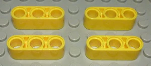 Lego Technic Lochbalken 1x3 Gelb 4 Stück - Picture 1 of 1