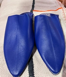 Moroccan men Slippers - Men's Moroccan blue slippers - Moroccan blue slippers - Bild 1 von 3