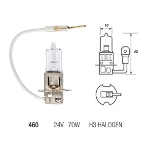 2 x H3 460 24v 70w PK22S Halogen Fog Headlight Headlamp Truck Lorry Bulb - Picture 1 of 1
