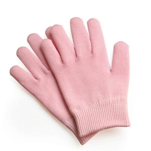 Moisturizing Hand Spa Gel Gloves - Moisturizes & Softens Hands - Pink - New - Picture 1 of 2