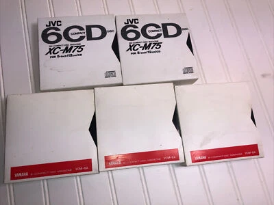 3 YAMAHA YCM-6A  6 Compact Disc Magazine and Sleeve & 2 JVC XC-M75 - Image 1 of 4