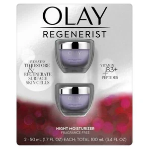 OLAY Regenerist Retinol 24 Night Facial Moisturizer Fragrance-Free 1.7oz, 2-pack - Picture 1 of 8