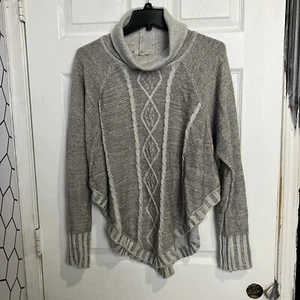 Maddison Gray Turtleneck Knitted Sweater Size XL - Picture 1 of 4