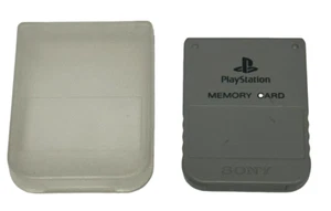 Tarjeta de Memoria Original Sony Playstation 1 1MB Gris PS1 Con Estuche - Imagen 1 de 3